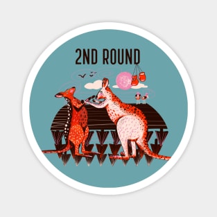 Boxer kangaroos 2nd round Magnet